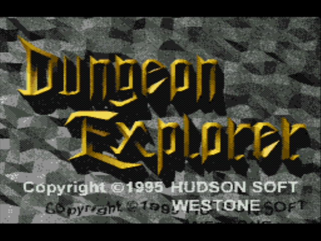 Dungeon Explorer Title Screen